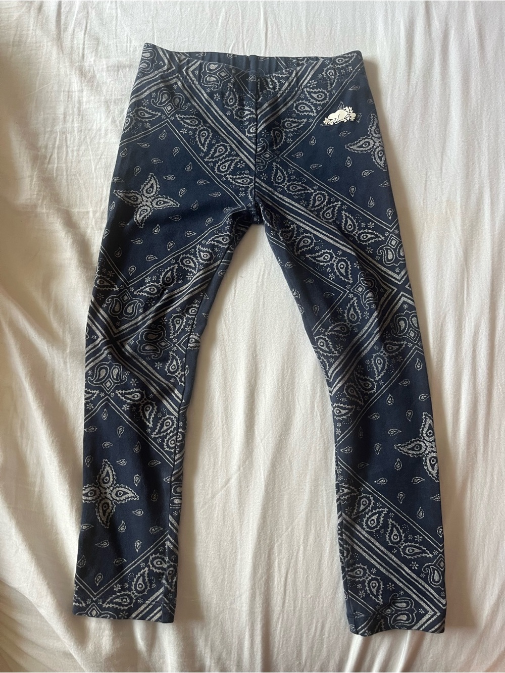 Roots Bandana Print Navy Leggings